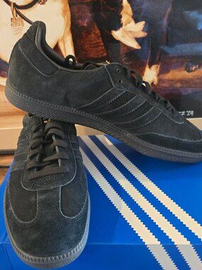 Adidas Men's Samba OG Core Black / Grey Three / Gold Metallic JR0887 Size 13 NEW